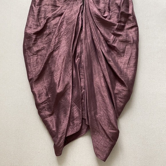 COPY - Bebe Purple Strapless Formal Dress with Jewels - Picture 8 of 11